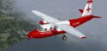 FSX/FS2004 Aero Commander 680 red and white Northstar Canada C-LYRT Textures